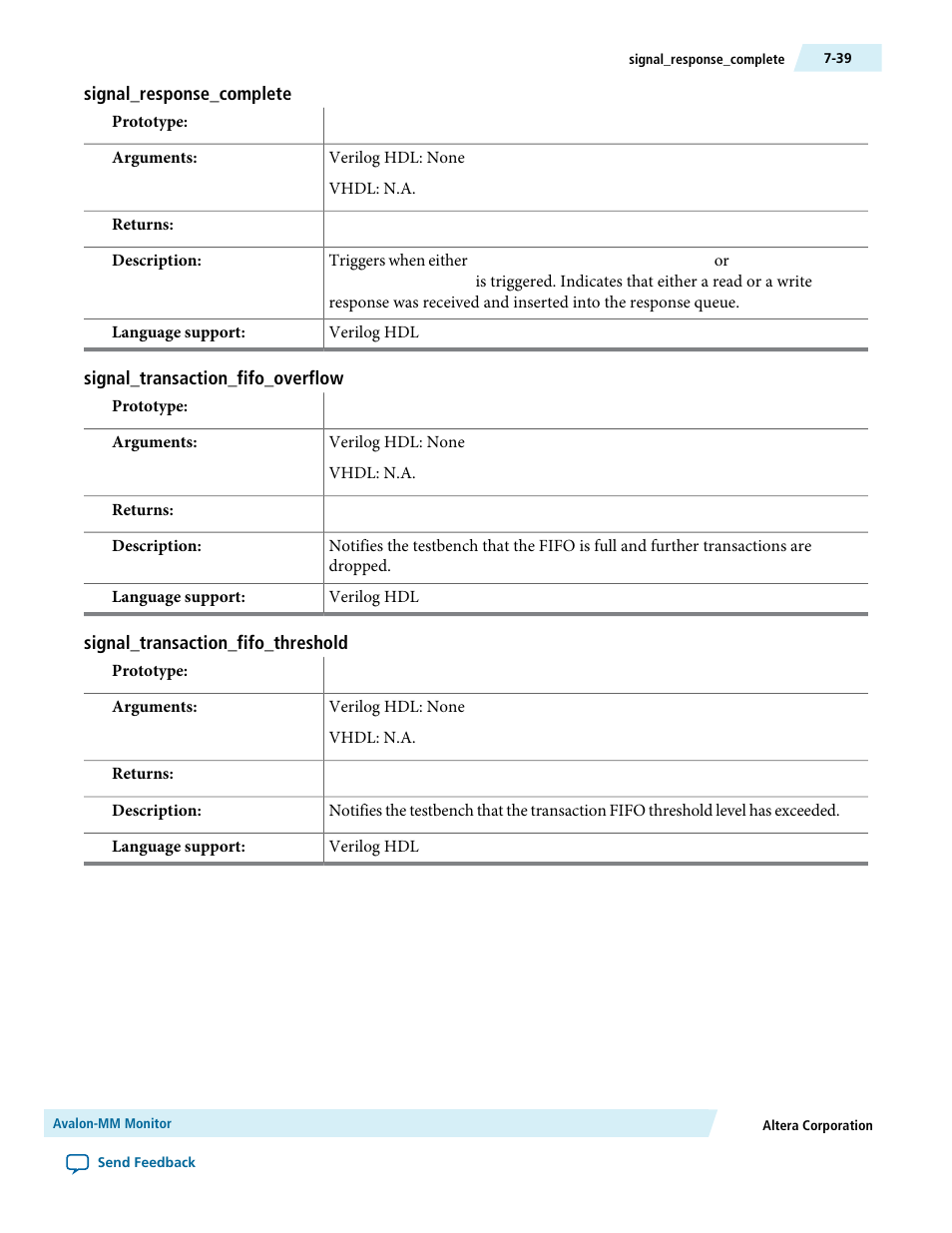 Signal_response_complete, Signal_transaction_fifo_overflow, Signal_transaction_fifo_threshold | Altera Avalon Verification IP Suite User Manual | Page 111 / 224