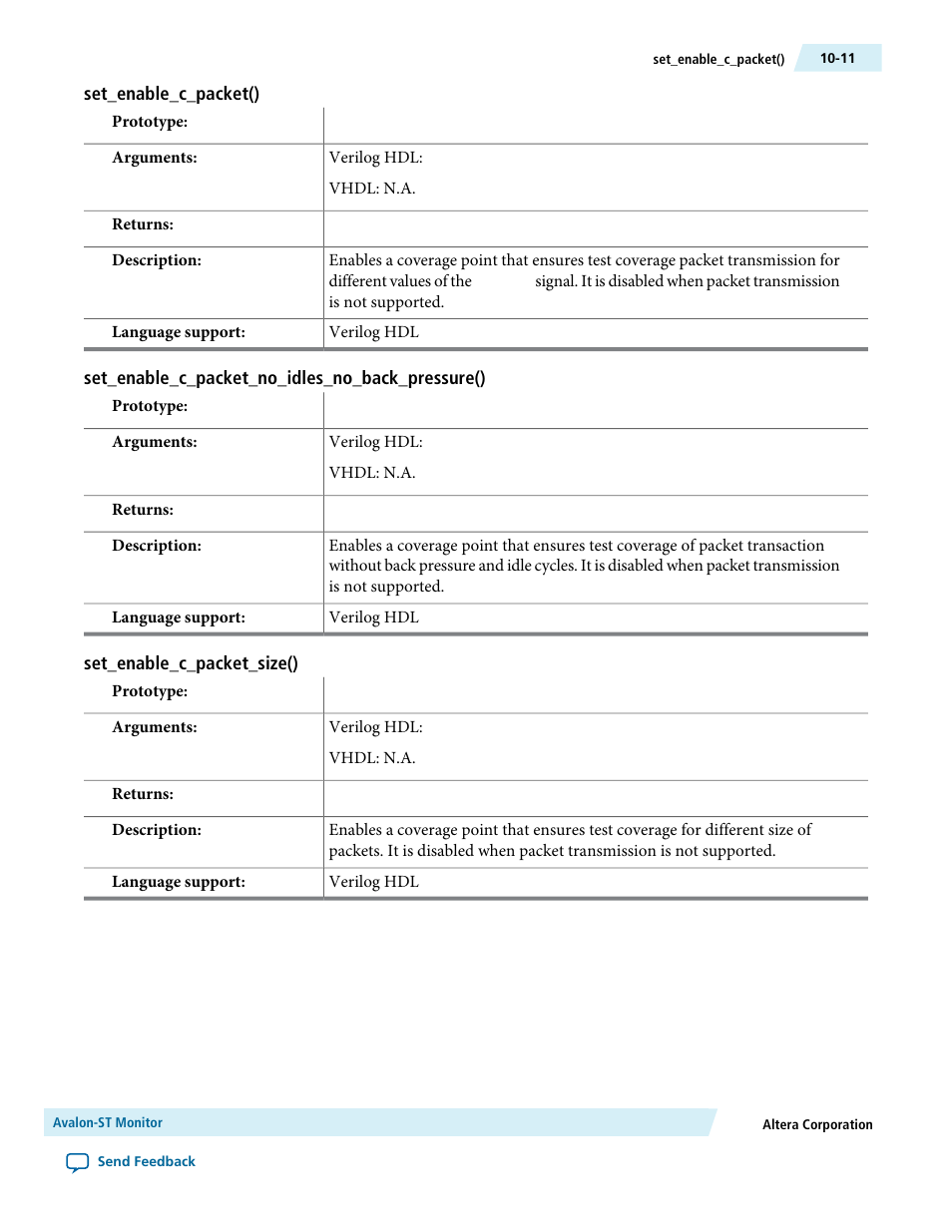 Set_enable_c_packet(), Set_enable_c_packet_no_idles_no_back_pressure(), Set_enable_c_packet_size() | Altera Avalon Verification IP Suite User Manual | Page 147 / 224