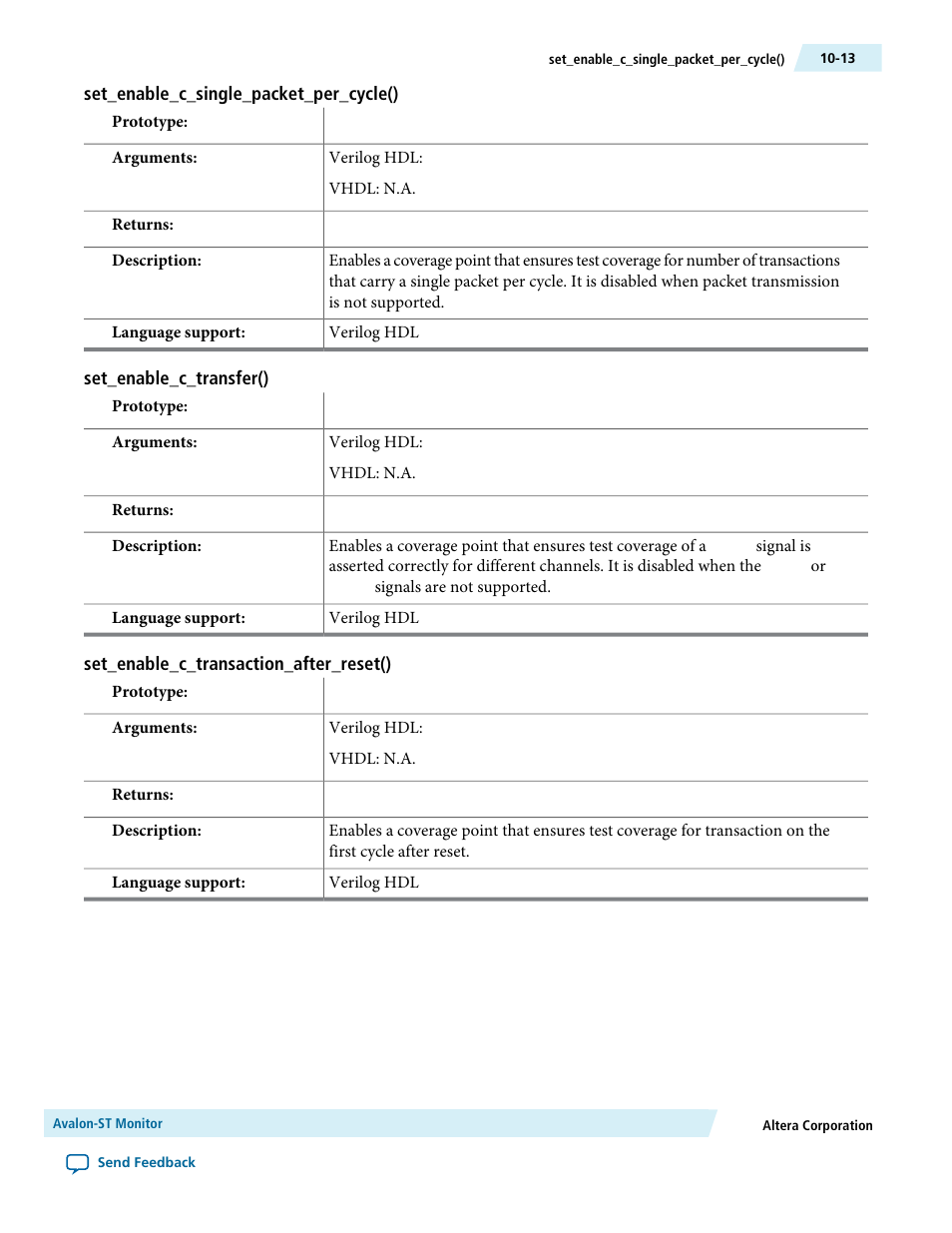 Set_enable_c_single_packet_per_cycle(), Set_enable_c_transfer(), Set_enable_c_transaction_after_reset() | Altera Avalon Verification IP Suite User Manual | Page 149 / 224