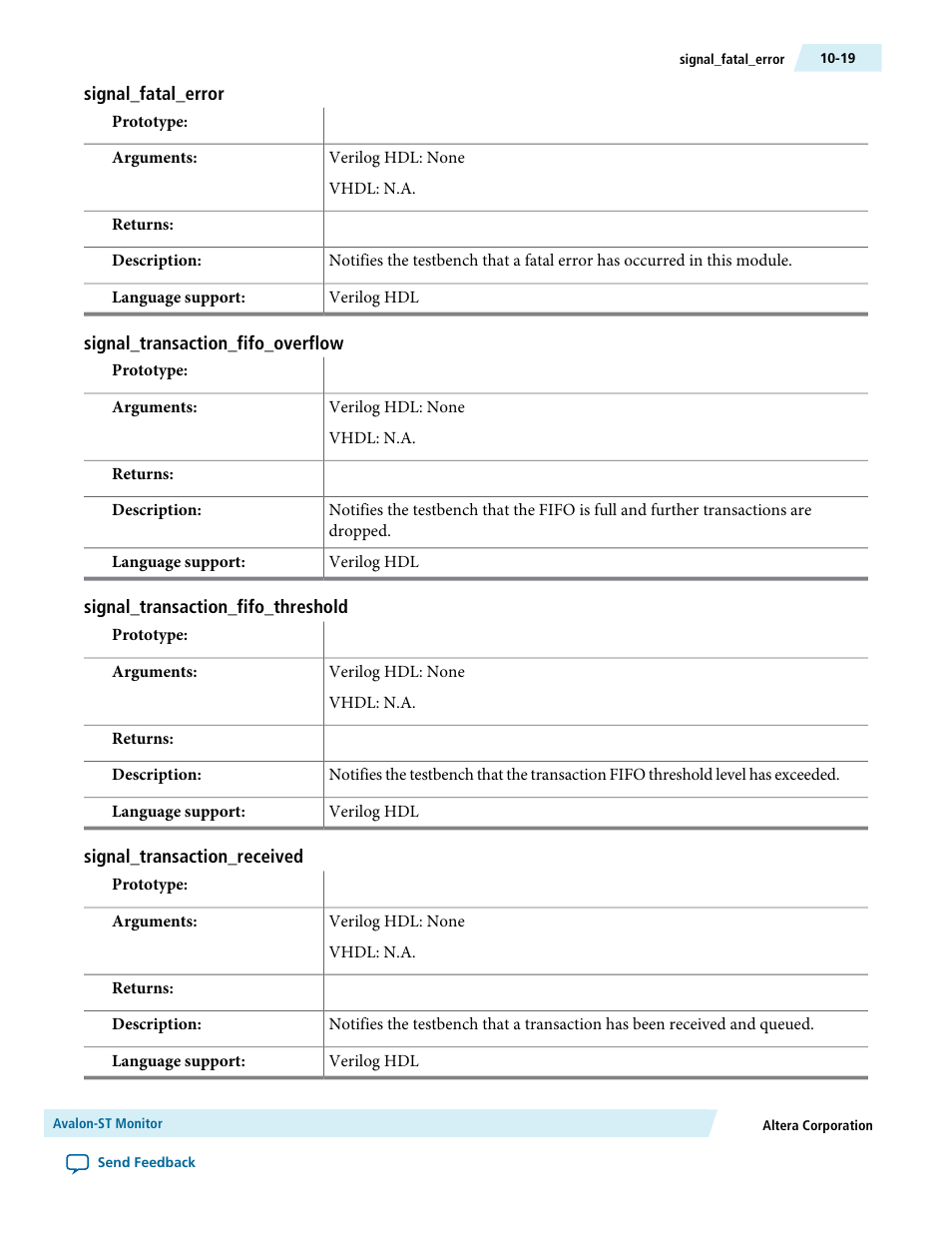 Signal_fatal_error, Signal_transaction_fifo_overflow, Signal_transaction_fifo_threshold | Signal_transaction_received | Altera Avalon Verification IP Suite User Manual | Page 155 / 224