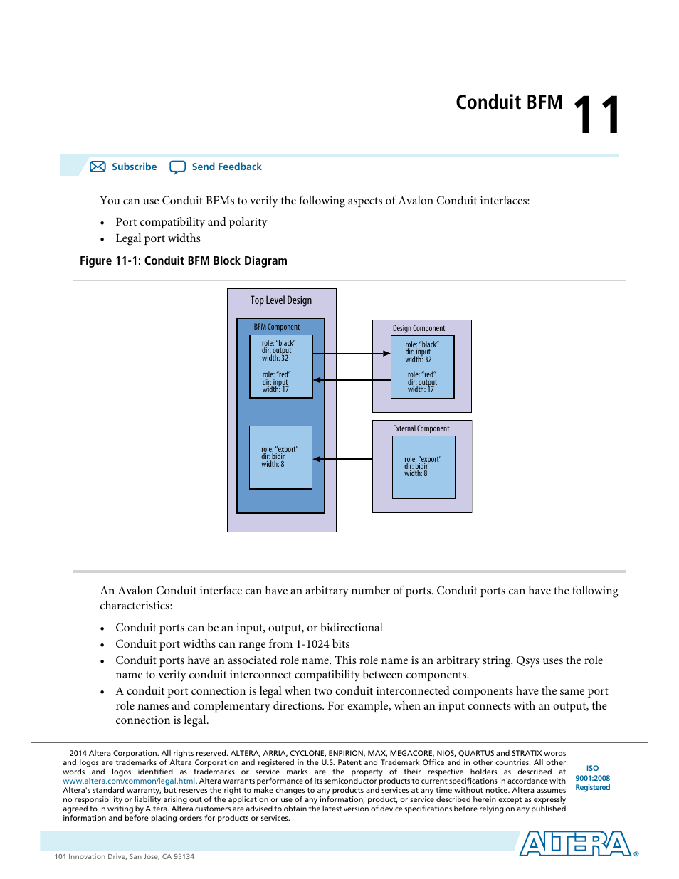 Conduit bfm, Conduit bfm -1 | Altera Avalon Verification IP Suite User Manual | Page 156 / 224