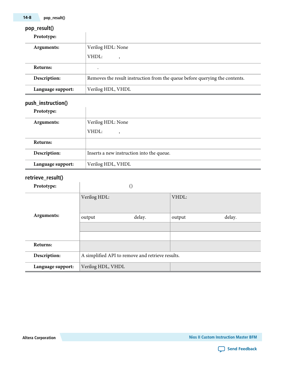 Pop_result(), Push_instruction(), Retrieve_result() | Altera Avalon Verification IP Suite User Manual | Page 183 / 224