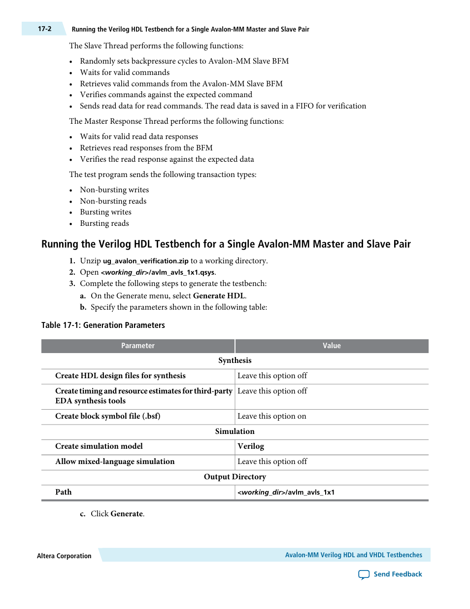 Pair -2 | Altera Avalon Verification IP Suite User Manual | Page 212 / 224