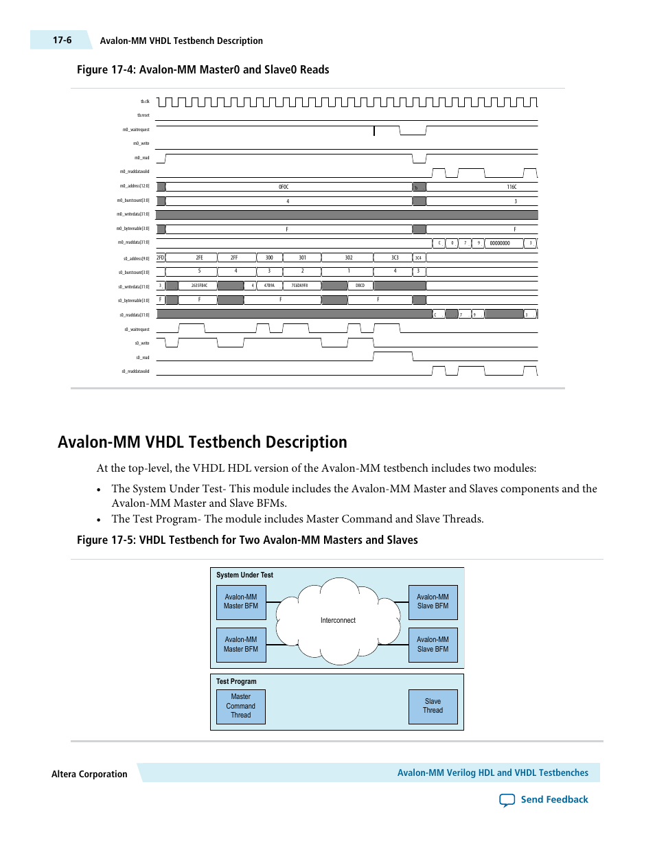 Avalon-mm vhdl testbench description, Avalon-mm vhdl testbench description -6 | Altera Avalon Verification IP Suite User Manual | Page 216 / 224