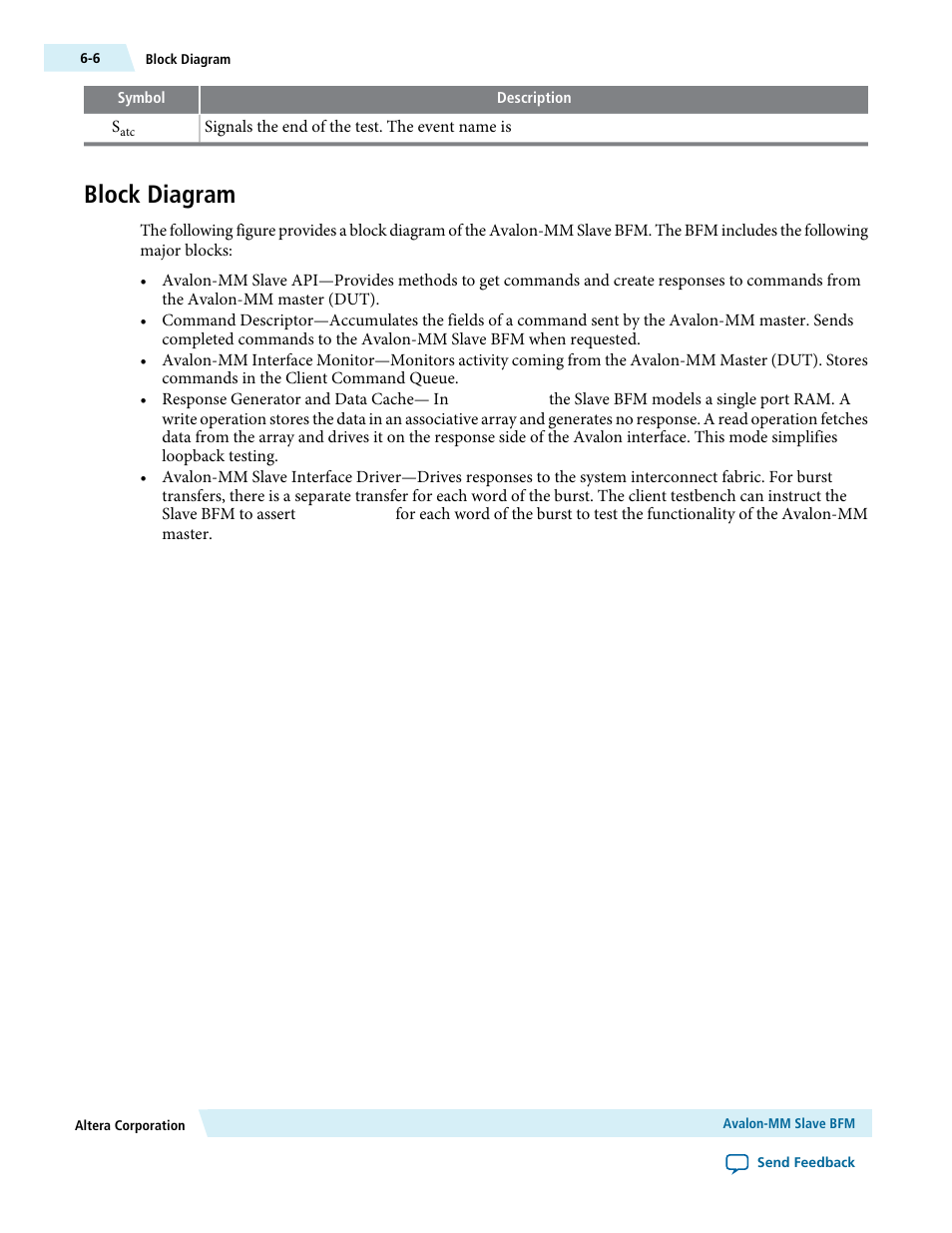 Block diagram, Block diagram -6 | Altera Avalon Verification IP Suite User Manual | Page 54 / 224