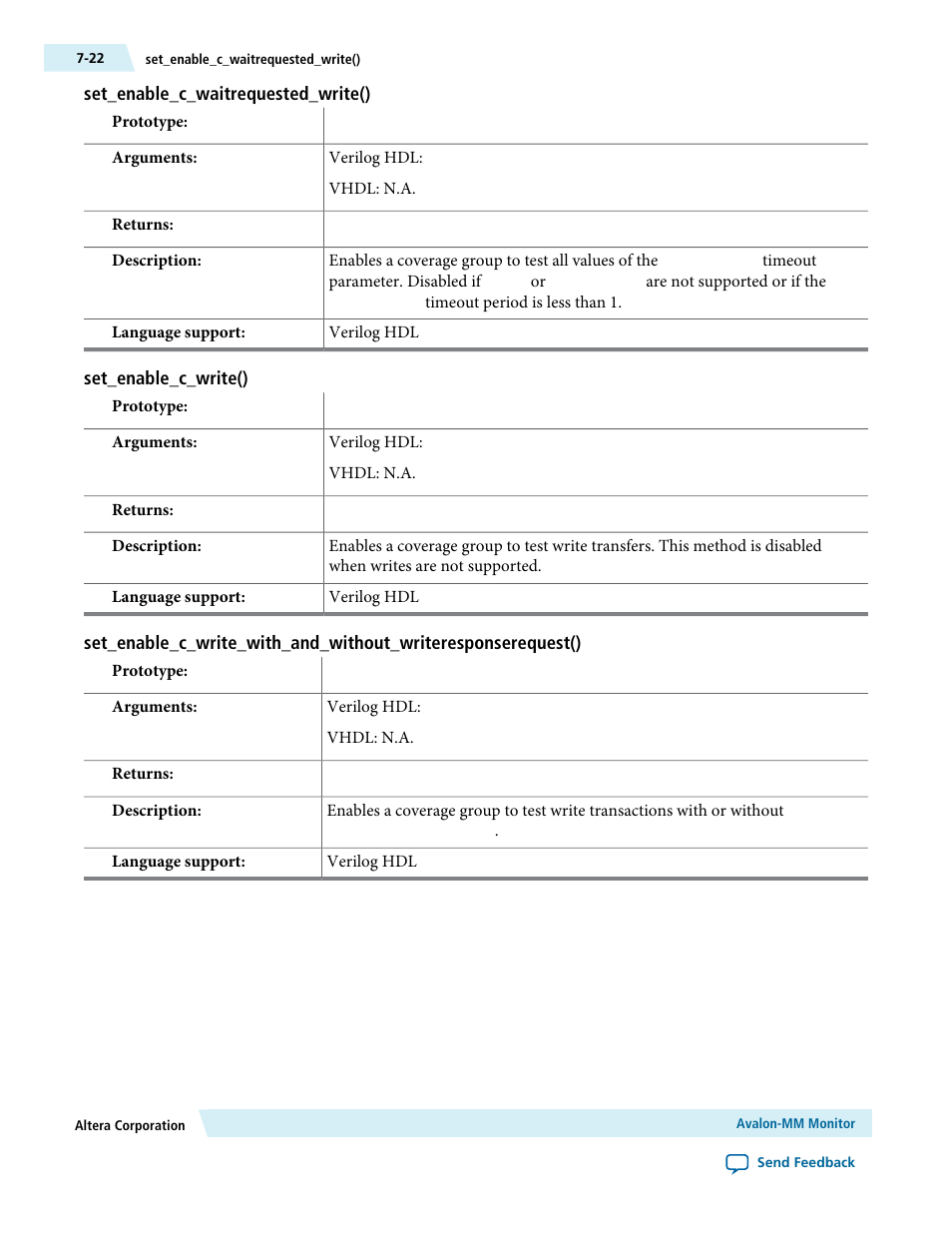 Set_enable_c_waitrequested_write(), Set_enable_c_write() | Altera Avalon Verification IP Suite User Manual | Page 94 / 224