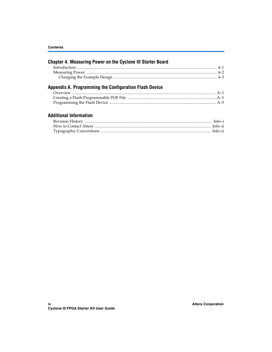 Altera Cyclone III FPGA Starter Kit User Manual | Page 4 / 36