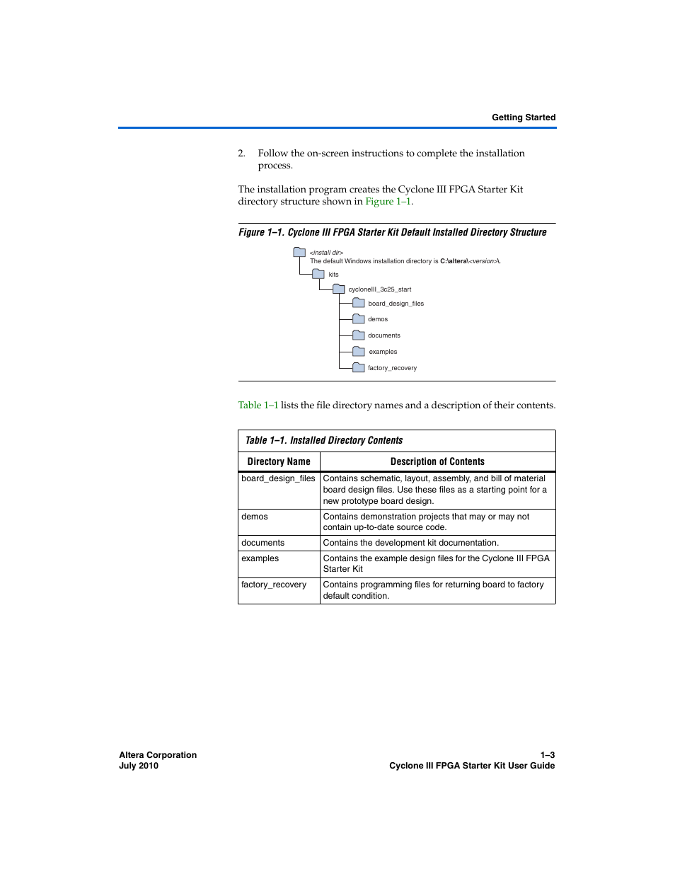 Altera Cyclone III FPGA Starter Kit User Manual | Page 7 / 36