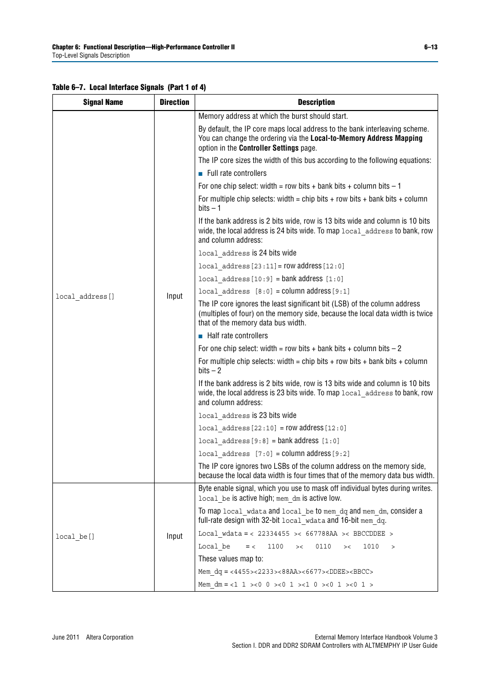 Altera DDR SDRAM High-Performance Controllers and ALTMEMPHY IP User Manual | Page 107 / 140