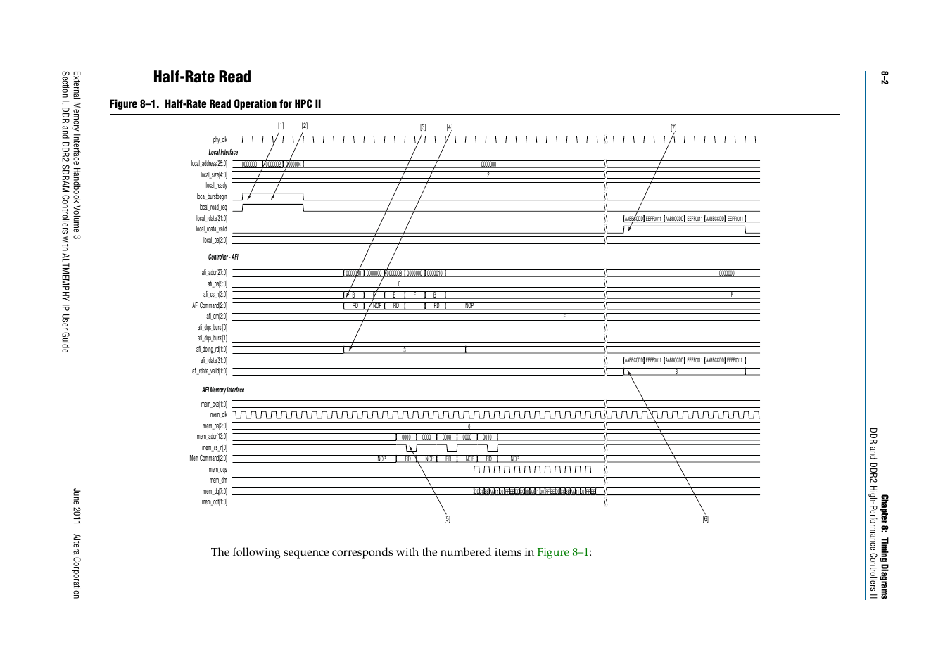 Half-rate read, Half-rate read –2 | Altera DDR SDRAM High-Performance Controllers and ALTMEMPHY IP User Manual | Page 130 / 140