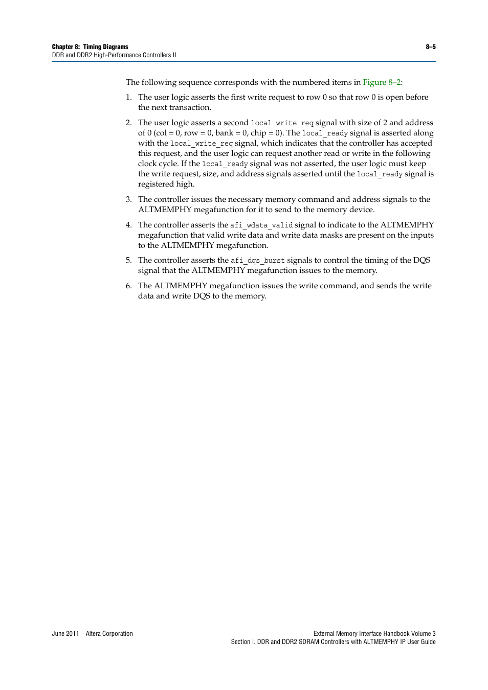 Altera DDR SDRAM High-Performance Controllers and ALTMEMPHY IP User Manual | Page 133 / 140