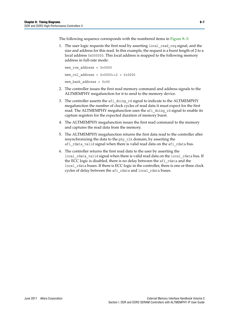 Altera DDR SDRAM High-Performance Controllers and ALTMEMPHY IP User Manual | Page 135 / 140