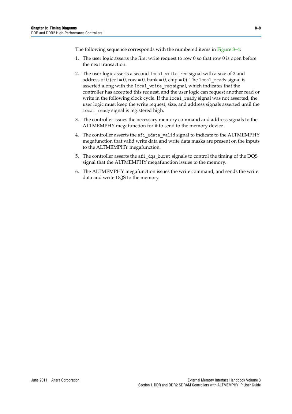 Altera DDR SDRAM High-Performance Controllers and ALTMEMPHY IP User Manual | Page 137 / 140