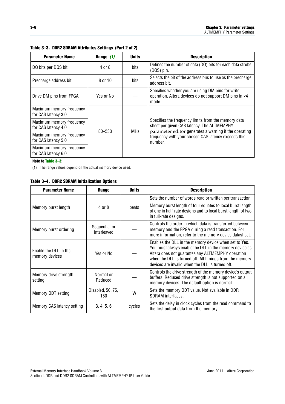 Altera DDR SDRAM High-Performance Controllers and ALTMEMPHY IP User Manual | Page 32 / 140