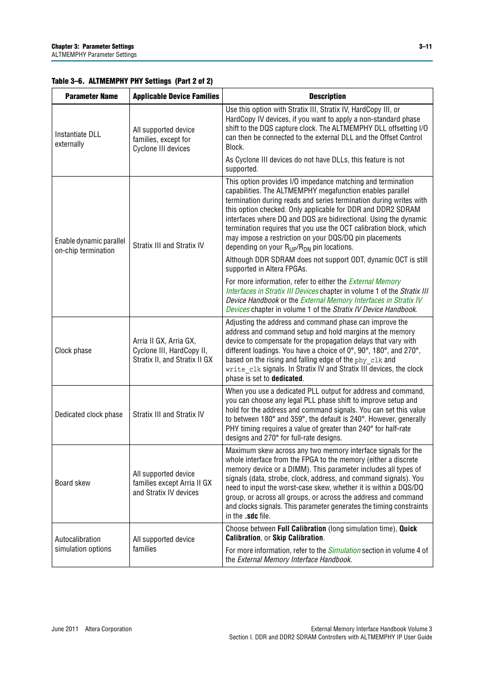 Altera DDR SDRAM High-Performance Controllers and ALTMEMPHY IP User Manual | Page 37 / 140