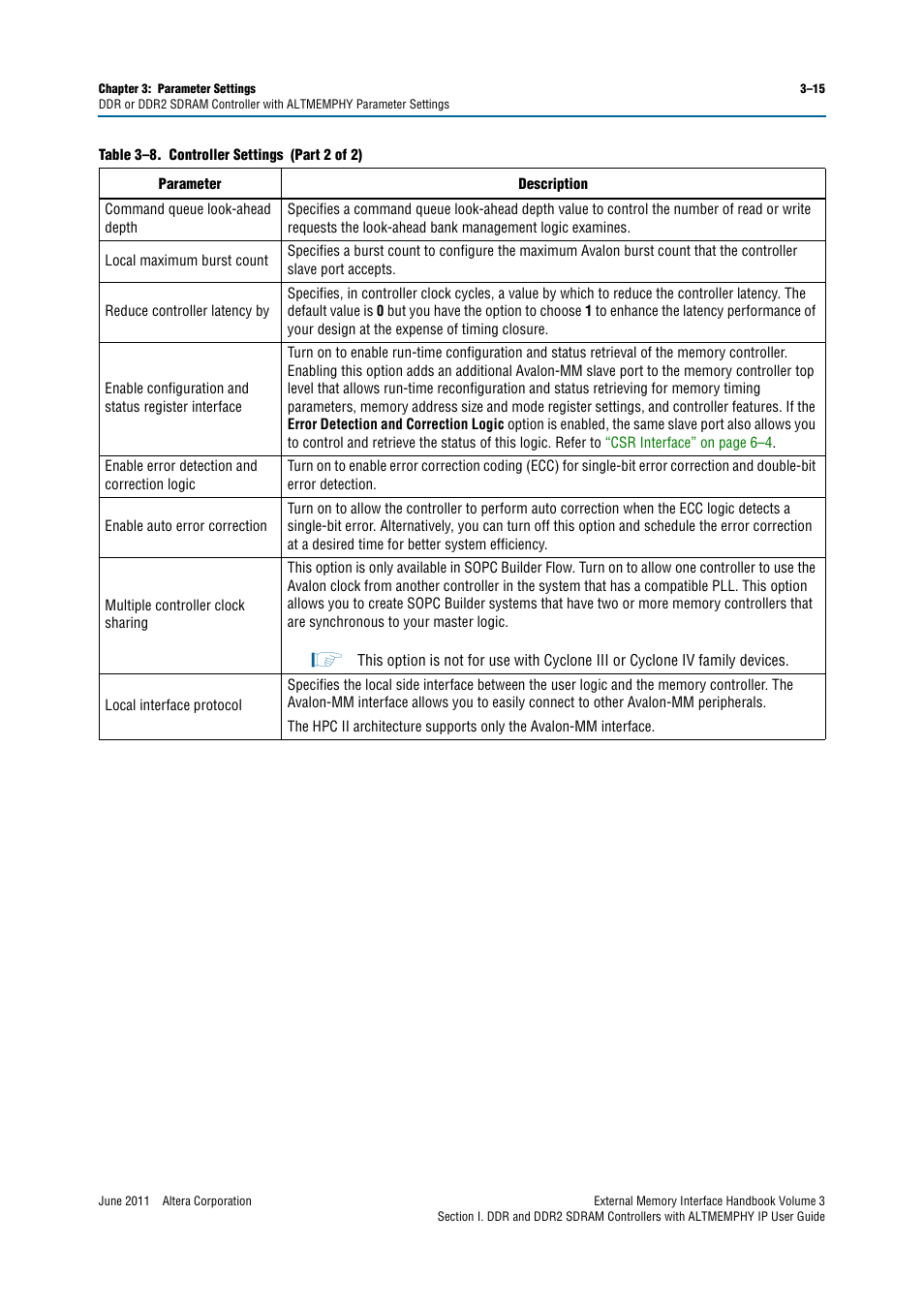 Altera DDR SDRAM High-Performance Controllers and ALTMEMPHY IP User Manual | Page 41 / 140
