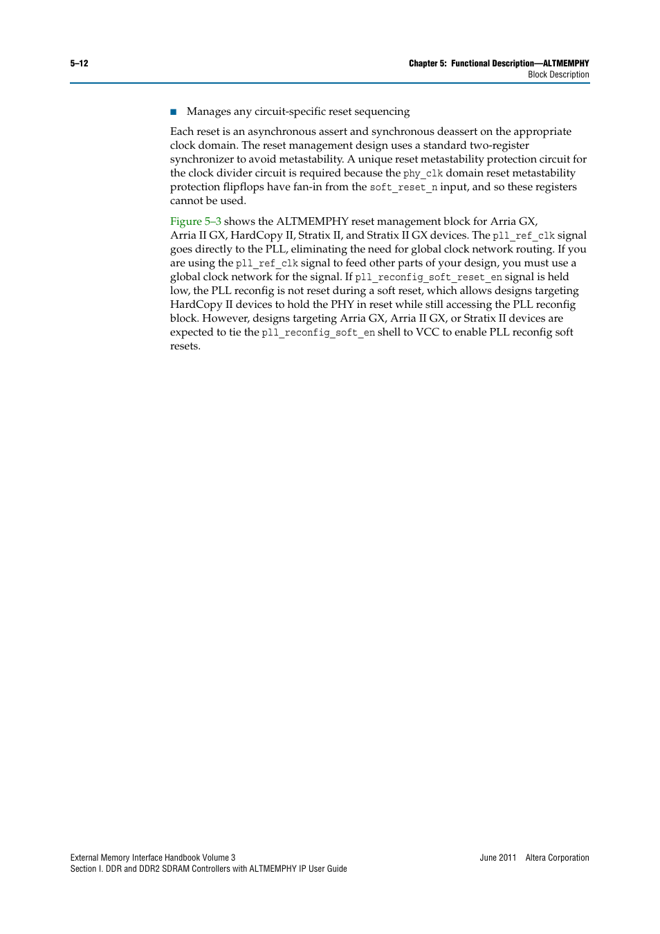 Altera DDR SDRAM High-Performance Controllers and ALTMEMPHY IP User Manual | Page 58 / 140