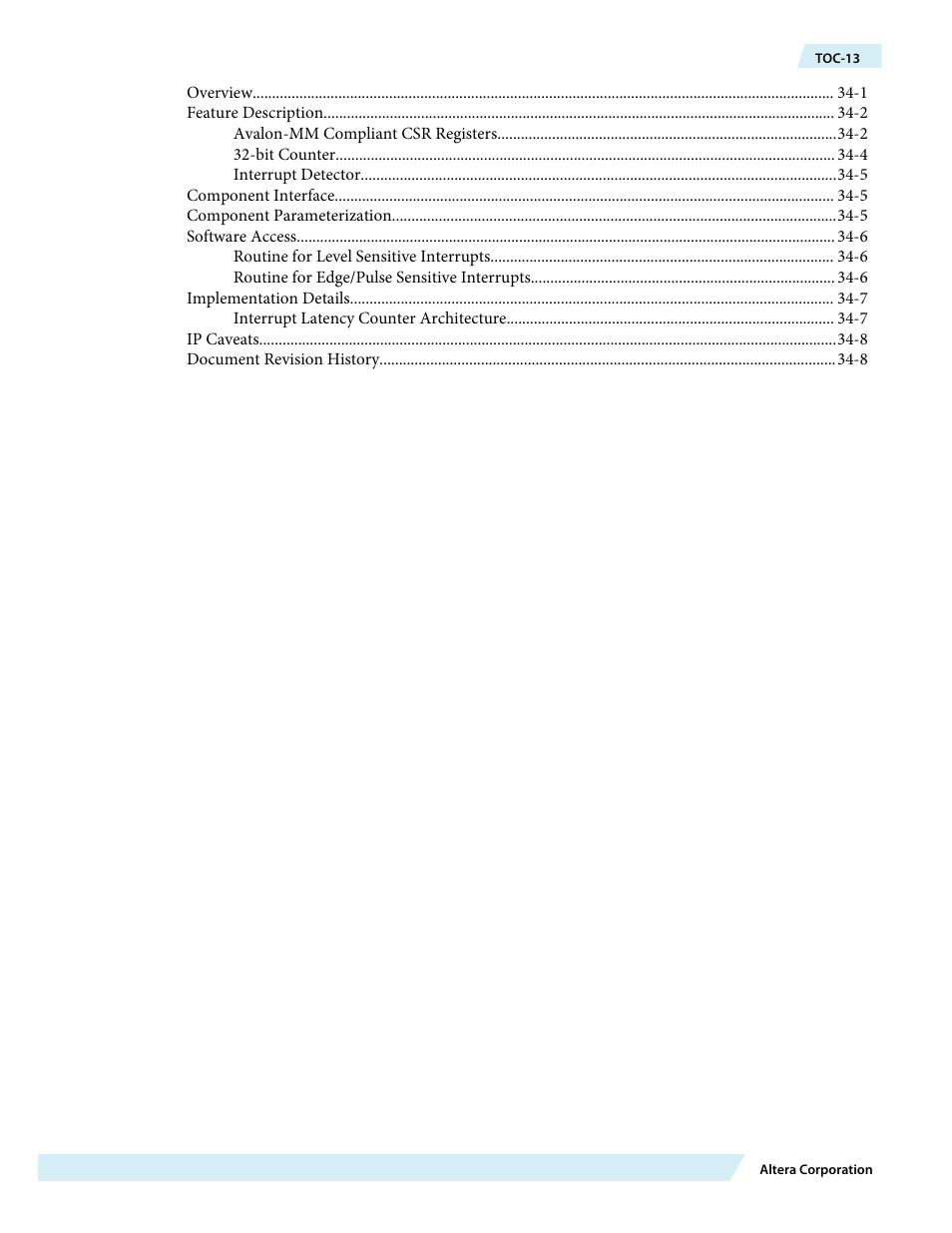 Altera Embedded Peripherals IP User Manual | Page 13 / 336