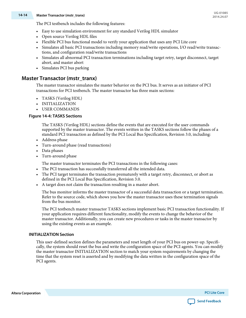 Master transactor (mstr_tranx), Master transactor (mstr_tranx) -14 | Altera Embedded Peripherals IP User Manual | Page 148 / 336