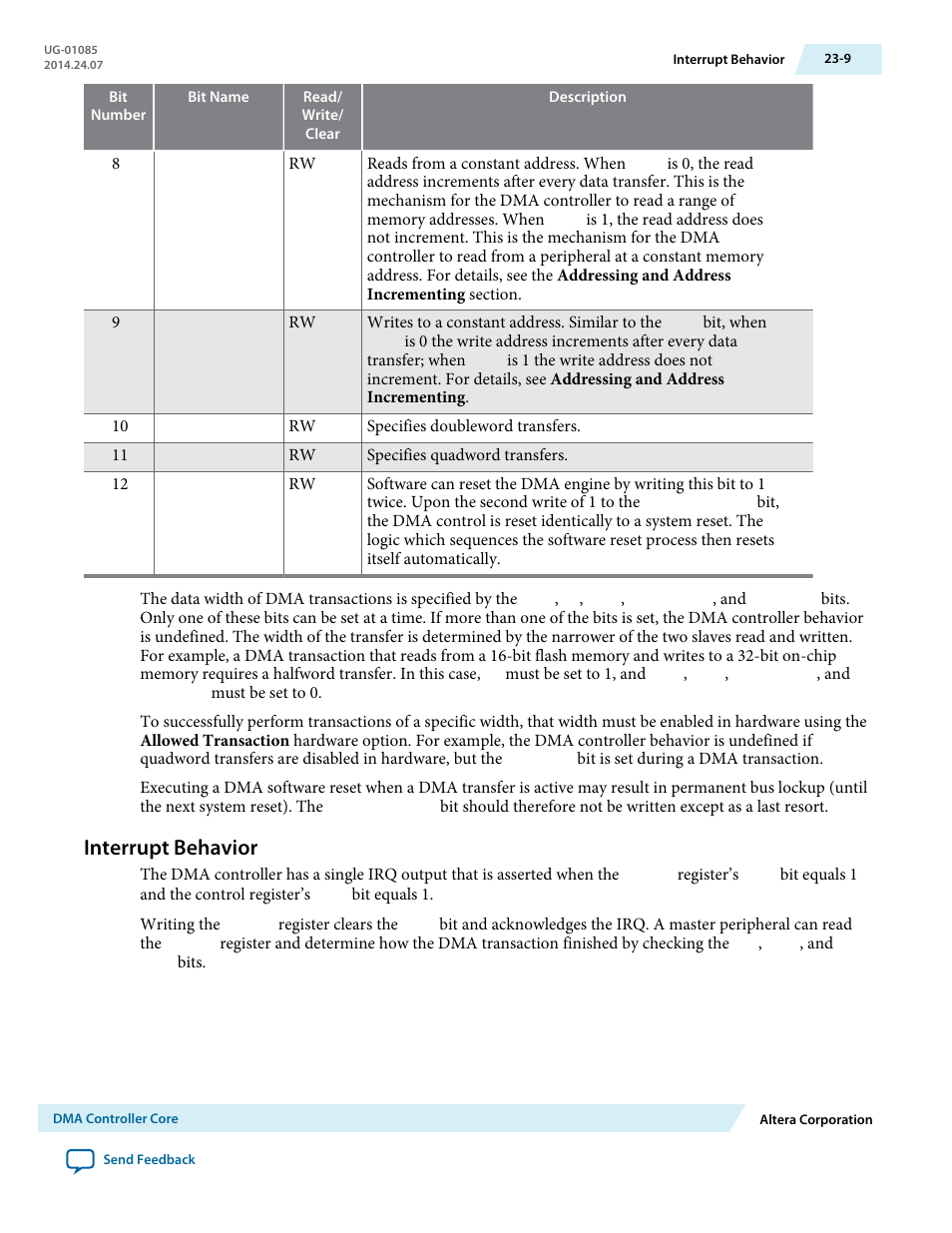 Interrupt behavior, Interrupt behavior -9 | Altera Embedded Peripherals IP User Manual | Page 240 / 336