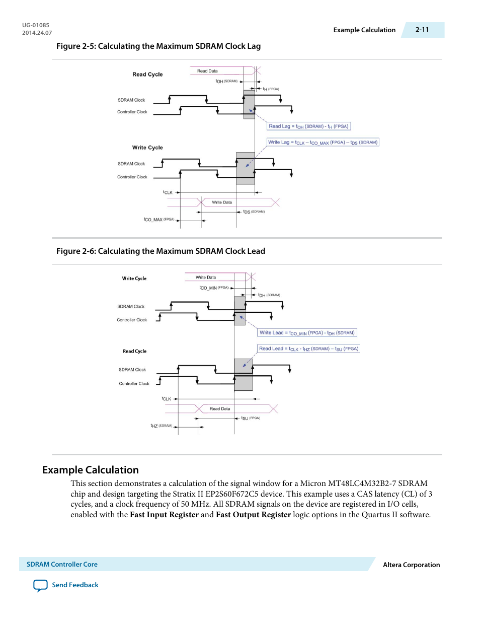 Example calculation, Example calculation -11 | Altera Embedded Peripherals IP User Manual | Page 27 / 336