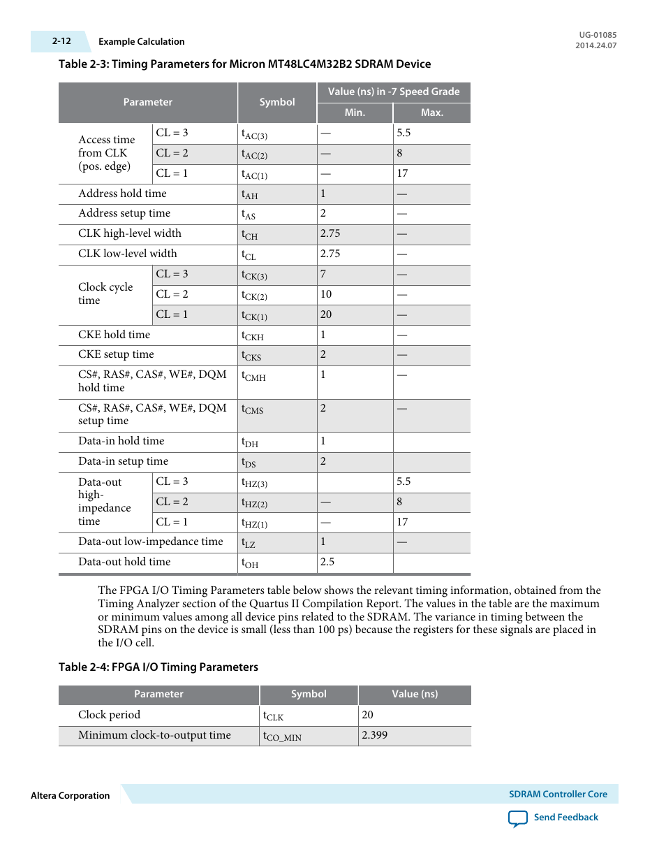 Altera Embedded Peripherals IP User Manual | Page 28 / 336