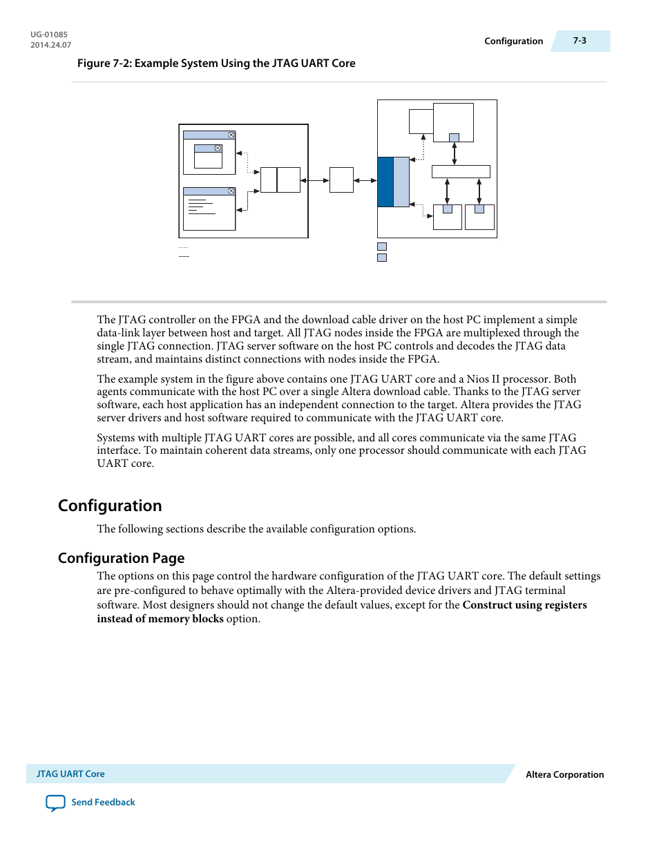 Configuration, Configuration -3, Configuration page | Altera Embedded Peripherals IP User Manual | Page 60 / 336