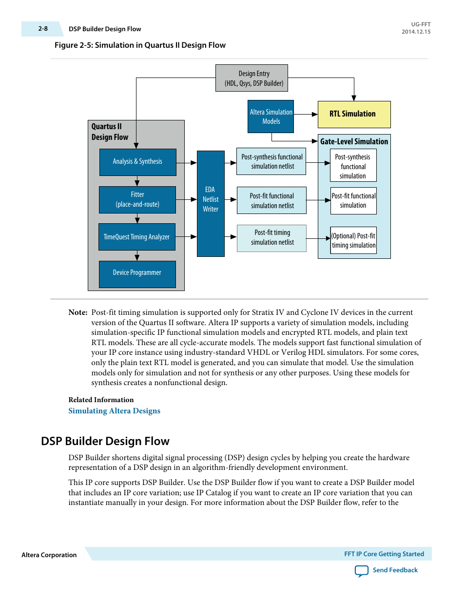 Dsp builder design flow, Dsp builder design flow -8 | Altera FFT MegaCore Function User Manual | Page 22 / 50