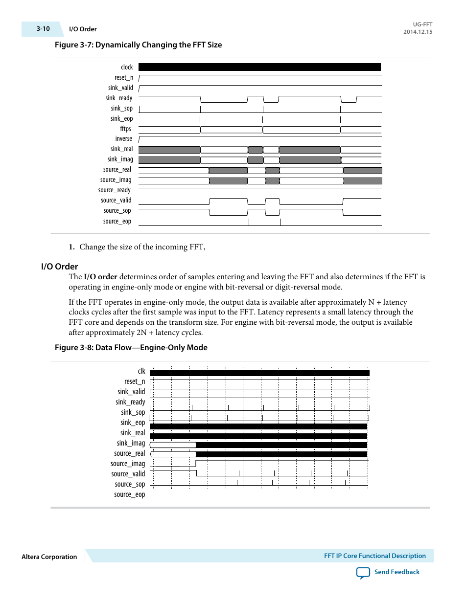 I/o order | Altera FFT MegaCore Function User Manual | Page 33 / 50