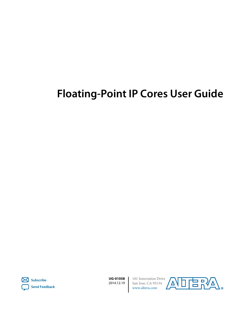 Altera Floating-Point User Manual | 157 pages