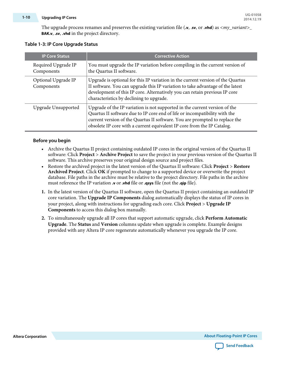 Altera Floating-Point User Manual | Page 16 / 157
