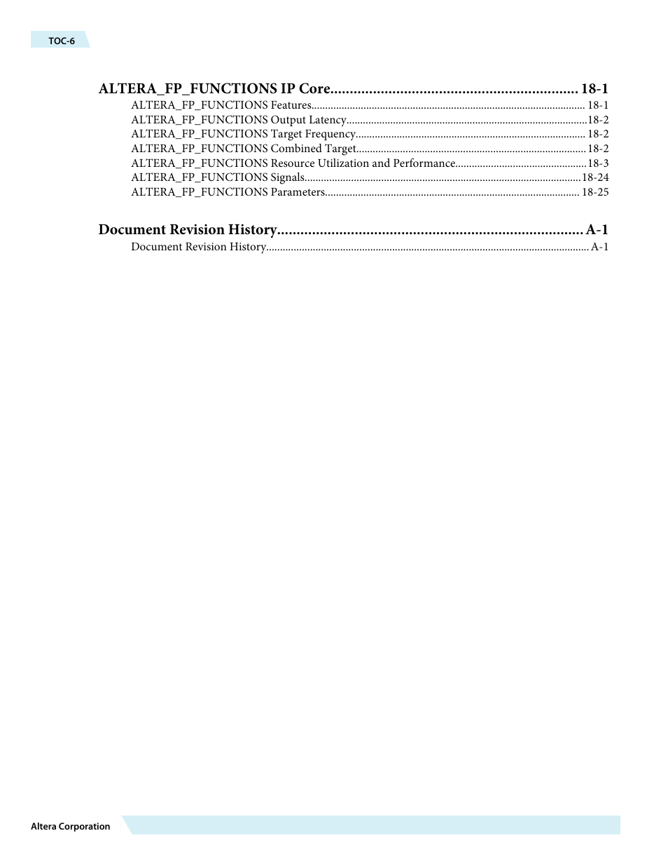 Altera_fp_functions ip core -1 | Altera Floating-Point User Manual | Page 6 / 157
