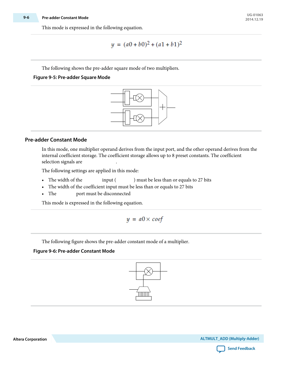 Pre-adder constant mode | Altera Integer Arithmetic IP User Manual | Page 107 / 157