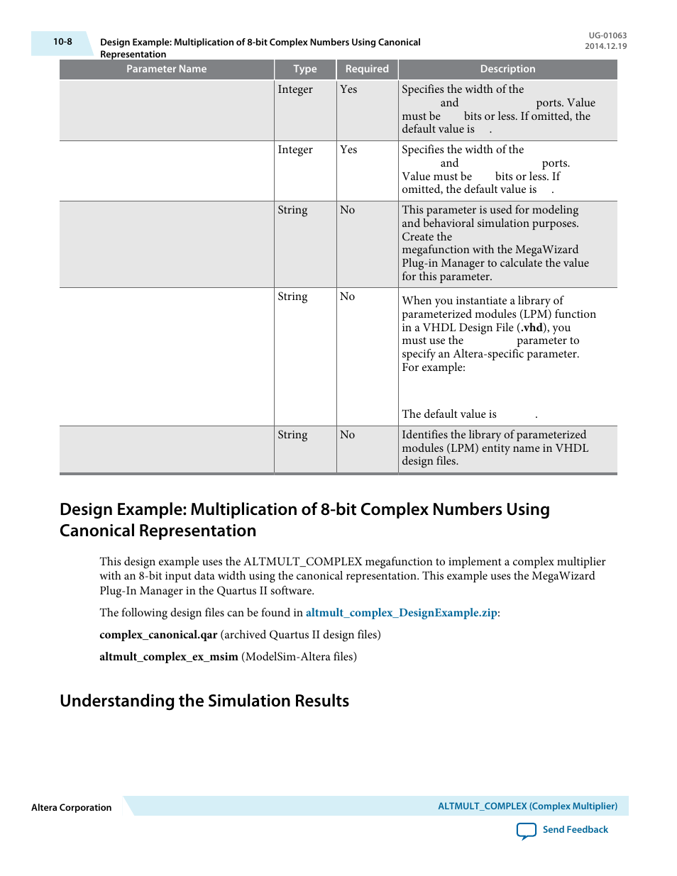 Understanding the simulation results, Understanding the simulation results -8 | Altera Integer Arithmetic IP User Manual | Page 145 / 157