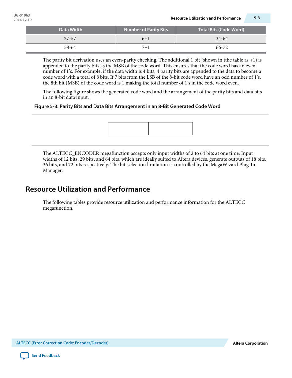 Resource utilization and performance, Resource utilization and performance -3 | Altera Integer Arithmetic IP User Manual | Page 41 / 157