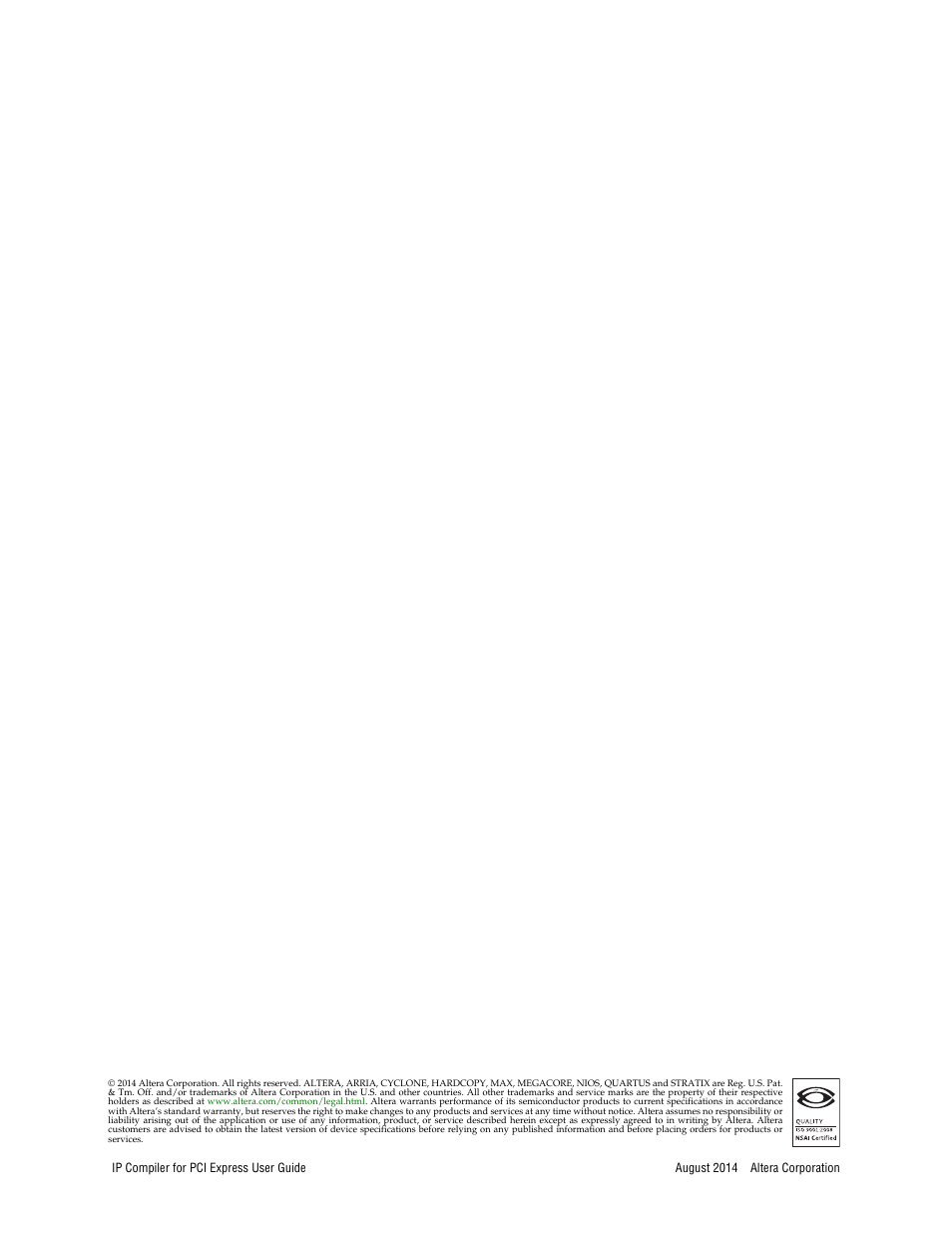 Altera IP Compiler for PCI Express User Manual | Page 2 / 372