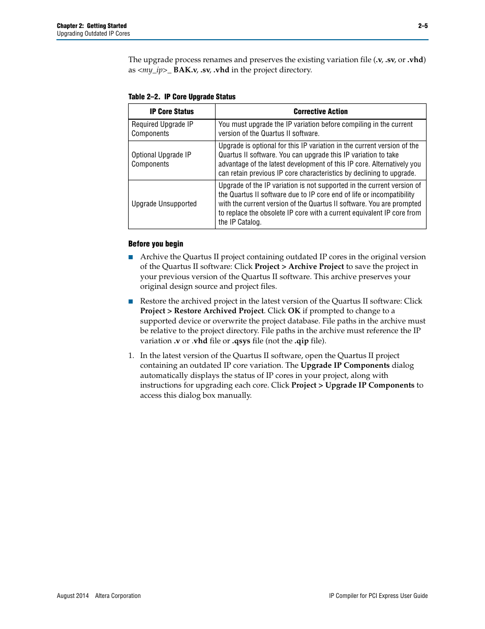 Altera IP Compiler for PCI Express User Manual | Page 21 / 372