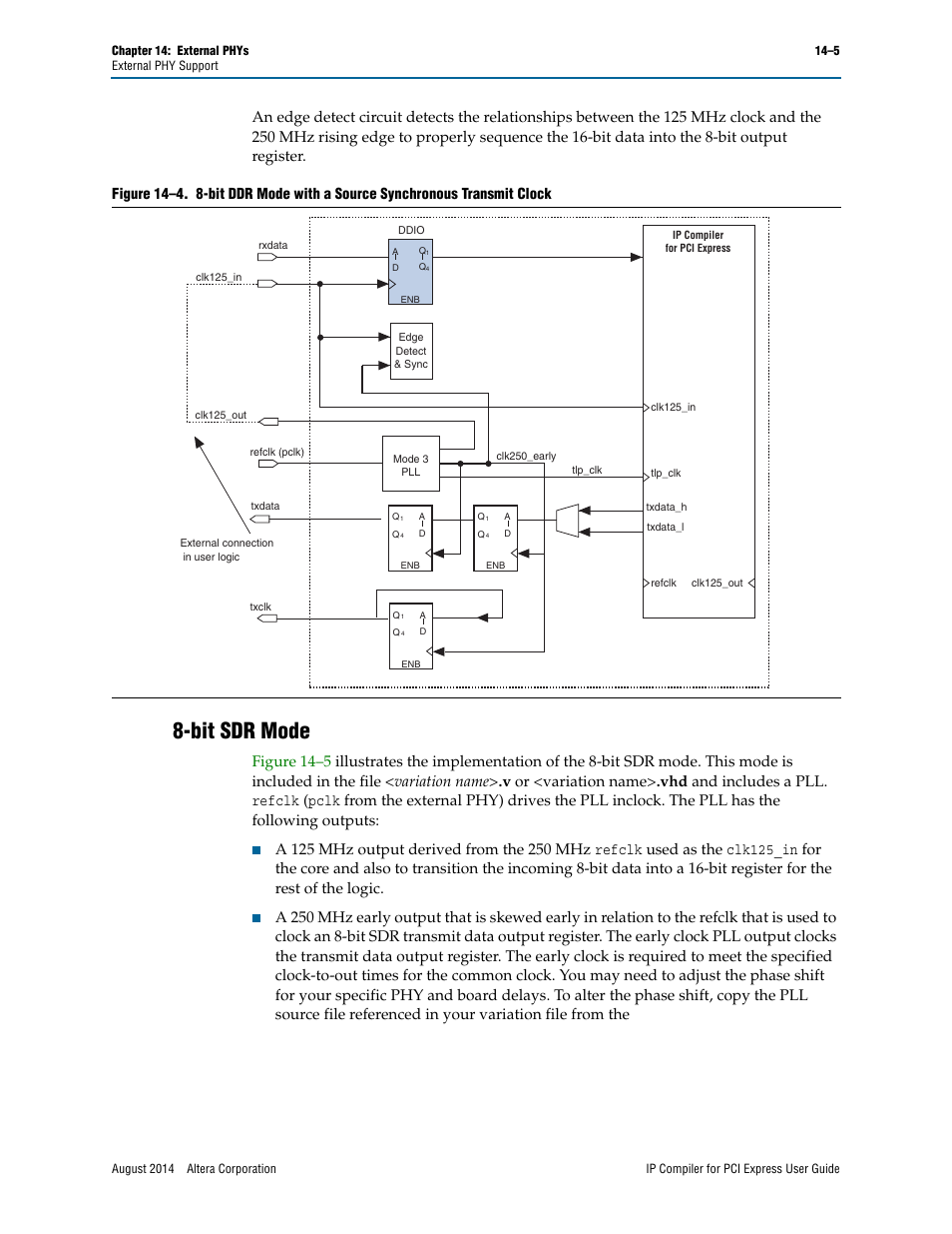 Bit sdr mode | Altera IP Compiler for PCI Express User Manual | Page 225 / 372