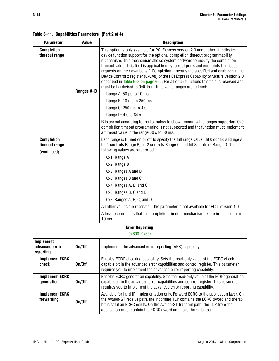 Altera IP Compiler for PCI Express User Manual | Page 50 / 372
