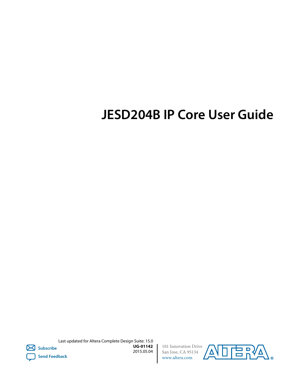 Altera JESD204B IP User Manual | 158 pages