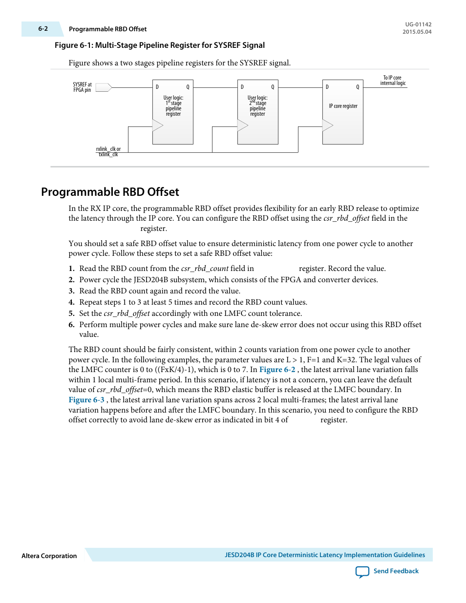 Programmable rbd offset, Programmable rbd offset -2 | Altera JESD204B IP User Manual | Page 140 / 158