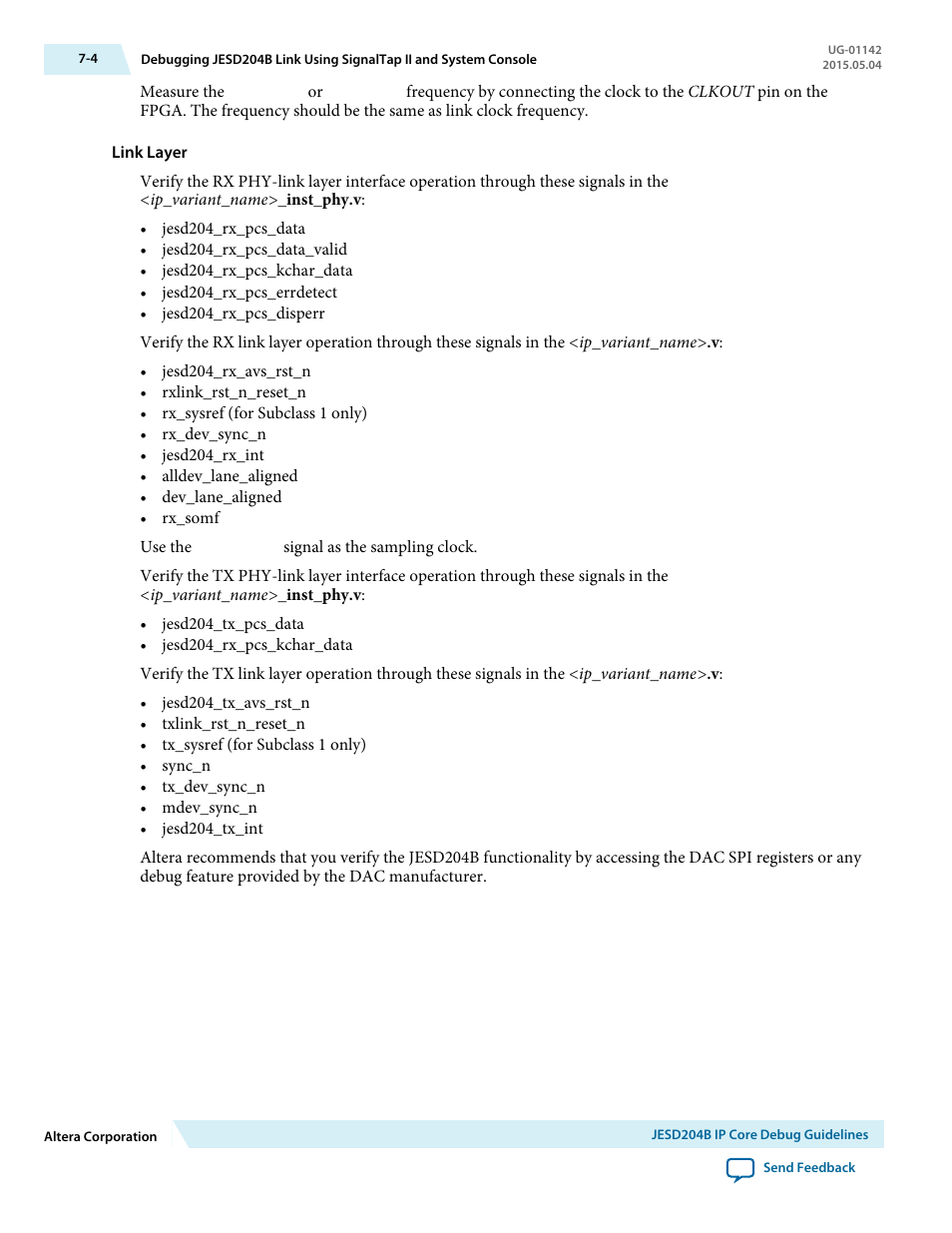 Altera JESD204B IP User Manual | Page 151 / 158