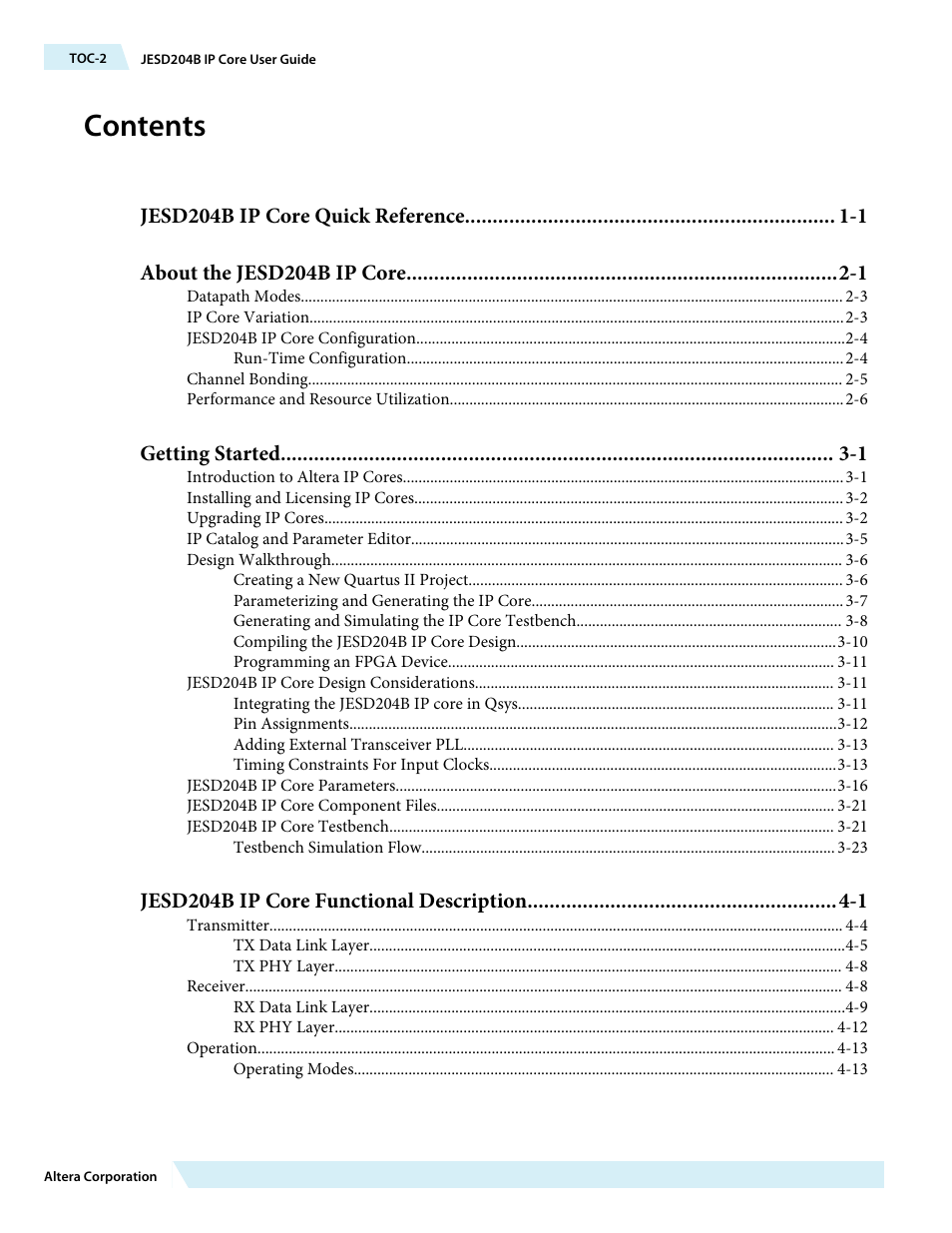 Altera JESD204B IP User Manual | Page 2 / 158