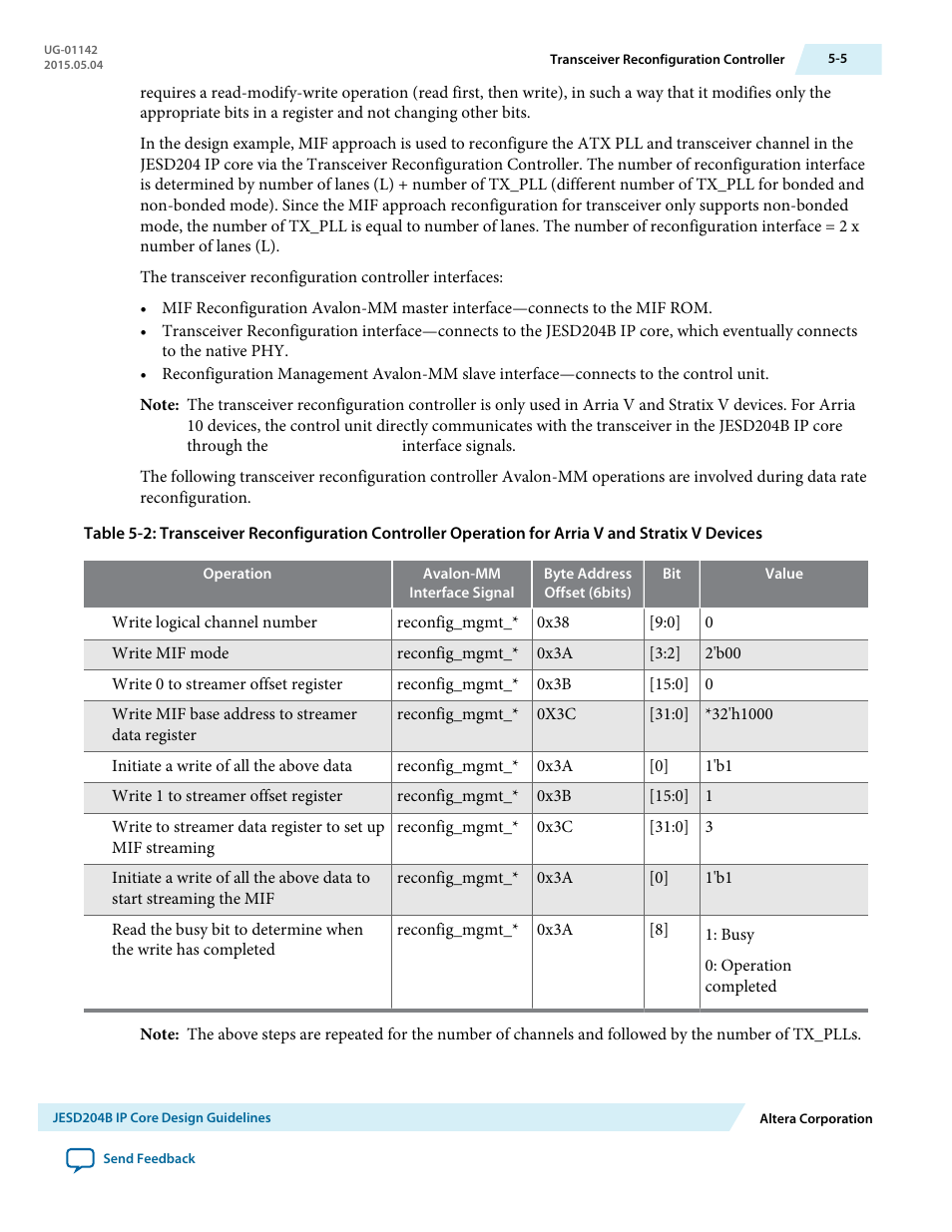 Altera JESD204B IP User Manual | Page 86 / 158