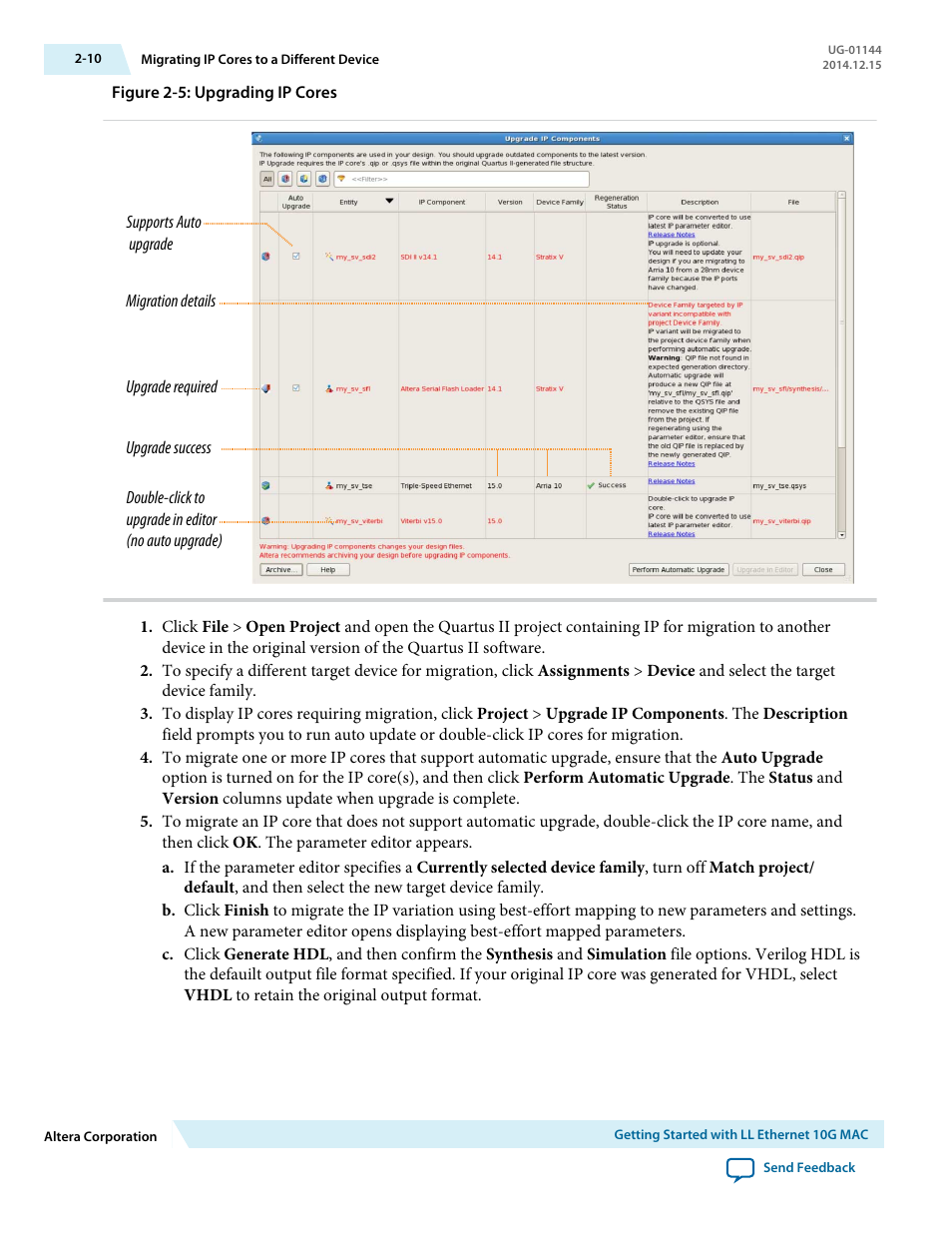 Altera Low Latency Ethernet 10G MAC User Manual | Page 19 / 109