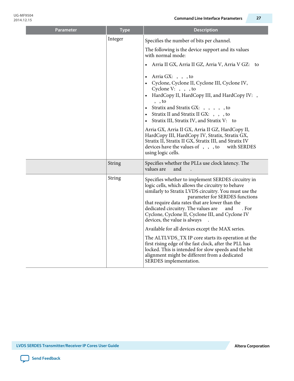 Altera LVDS SERDES Transmitter / Receiver User Manual | Page 27 / 72