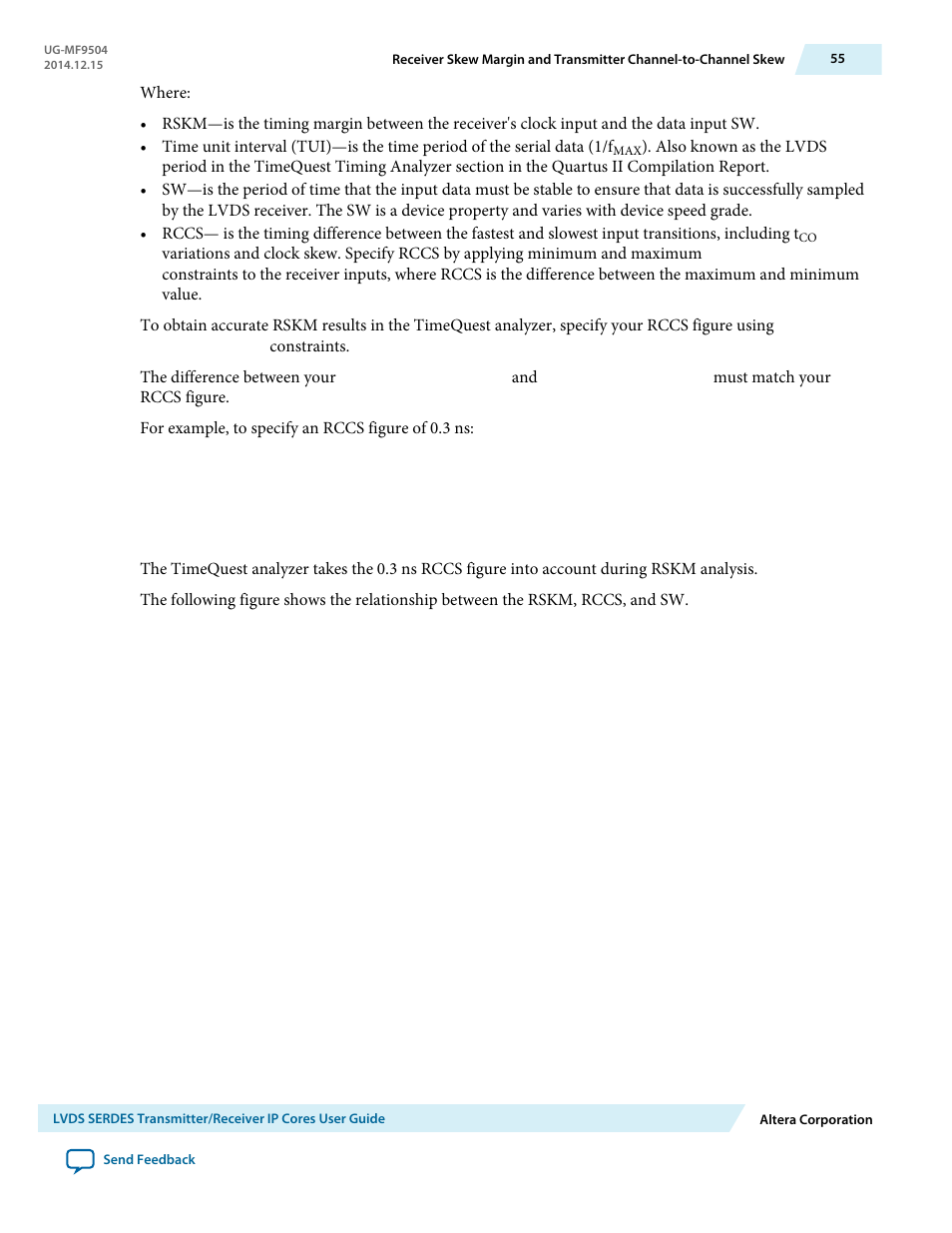 Altera LVDS SERDES Transmitter / Receiver User Manual | Page 55 / 72