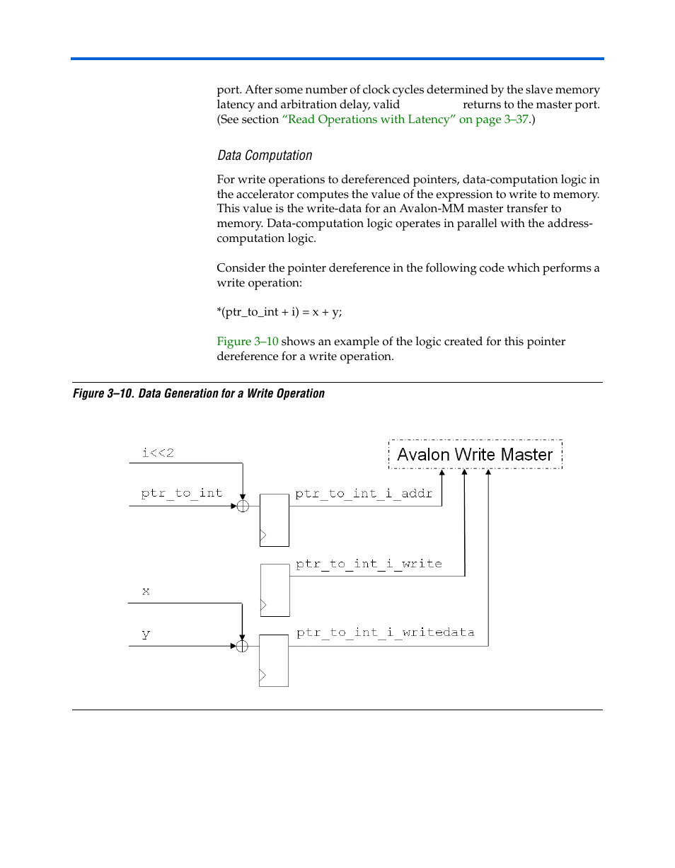 Data computation | Altera Nios II C2H Compiler User Manual | Page 62 / 138