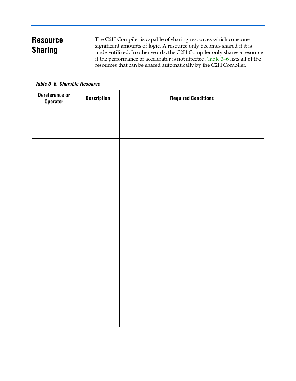 Resource sharing, Resource sharing –51 | Altera Nios II C2H Compiler User Manual | Page 91 / 138