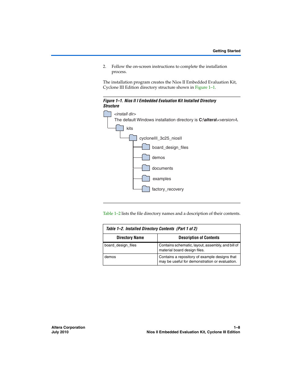 Altera Nios II Embedded Evaluation Kit Cyclone III Edition User Manual | Page 14 / 80